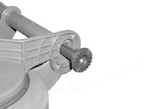 FOGO organic waste lid - universal fixing bolt - Organic Waste Revolution: FOGO Bin Bio-Filter Lid FOGO organic waste lid - universal fixing bolt