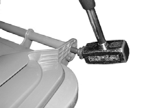 FOGO organic waste lid - universal fixing bolt - Organic Waste Revolution: FOGO Bin Bio-Filter Lid FOGO organic waste lid - universal fixing bolt