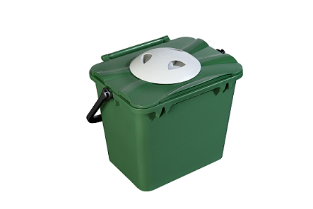 organic waste kitchen caddy 5 litres with bio-filter insert