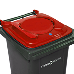 waste bin with bio-filter lid