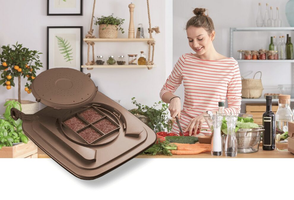 Biofilter Lid for kitchen and garden organics